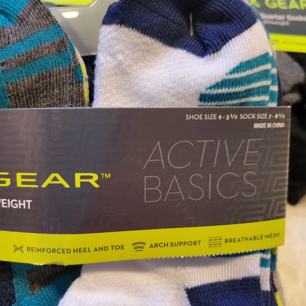 Tek Gear Boy's Active Basics Socks - Multi-Color Pack - Picture 3 of 6